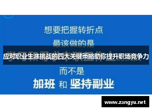 应对职业生涯挑战的四大关键策略助你提升职场竞争力